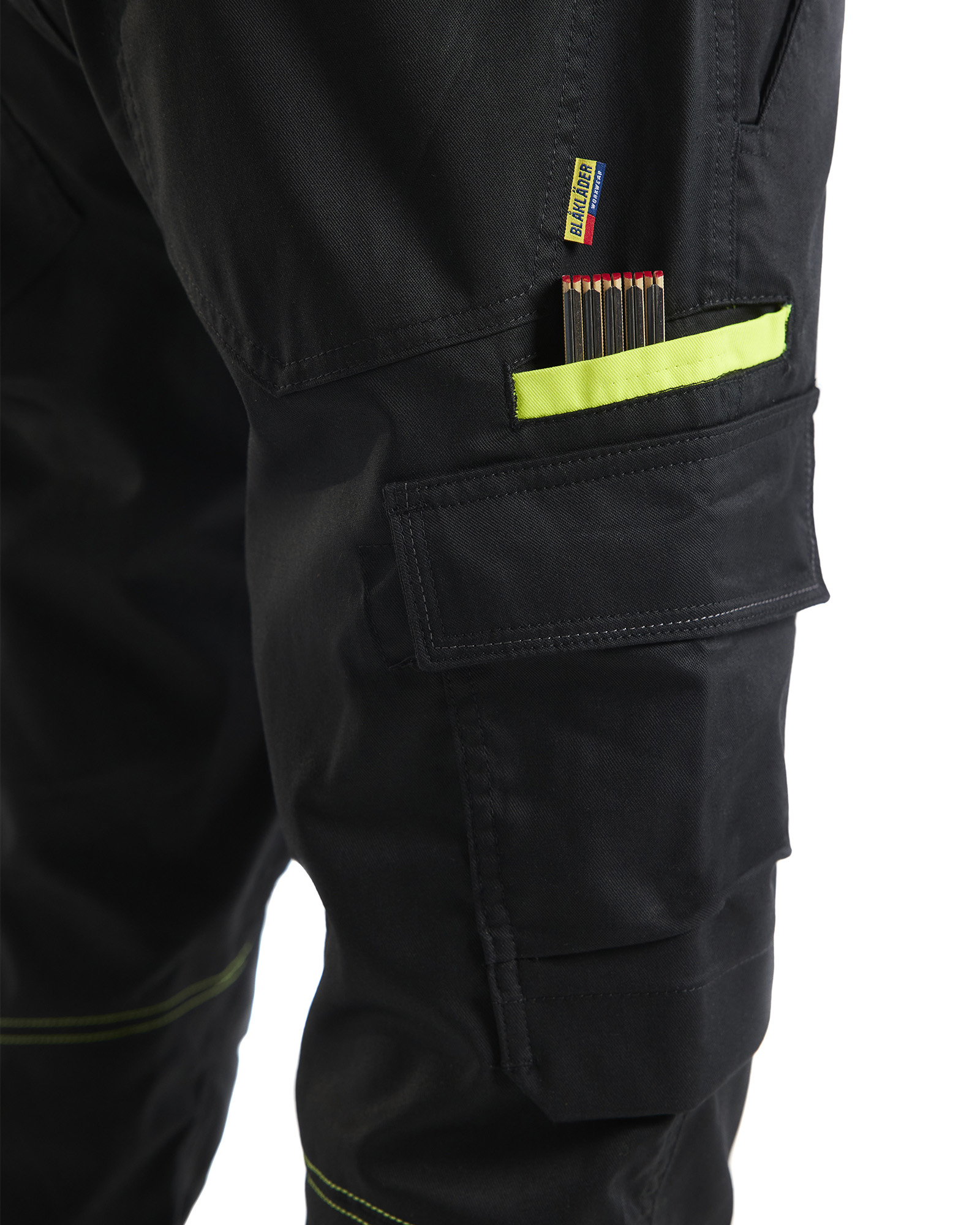 blåkläder Trousers blåkläder size c148 black/yellow