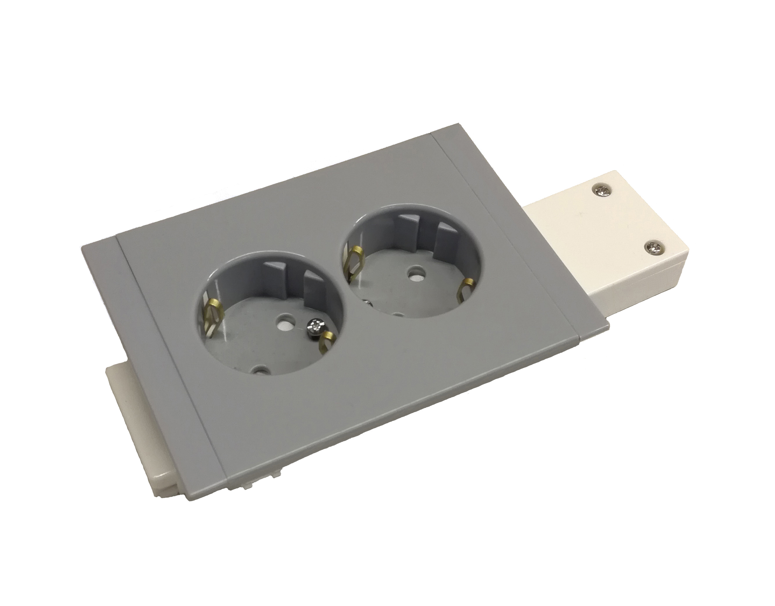 mp bolagen Kanaluttag s801-1  2x1 gray