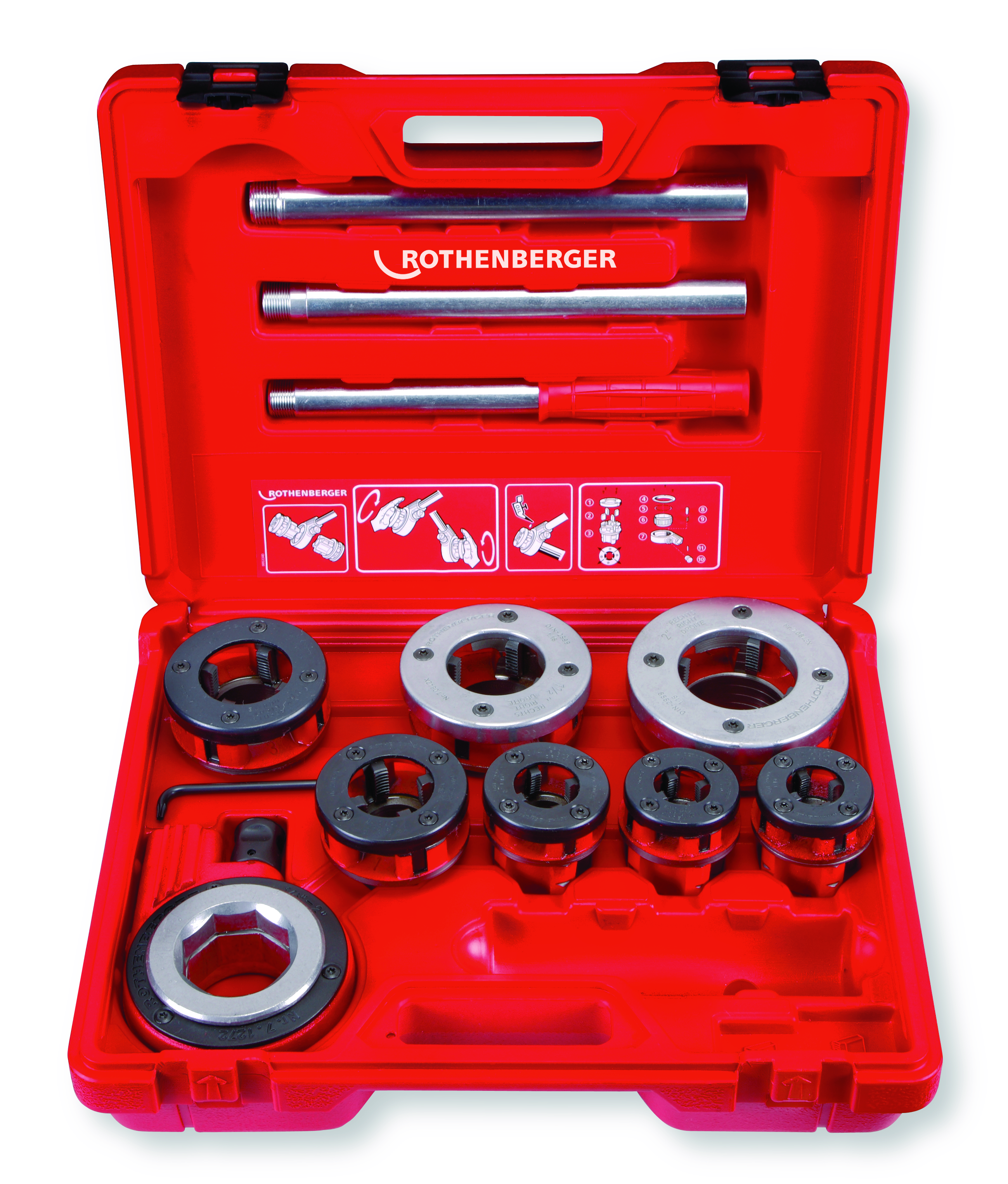rothenberger Kierrepääsarja rothenberger super cut 1/2-2 käsik 70840x