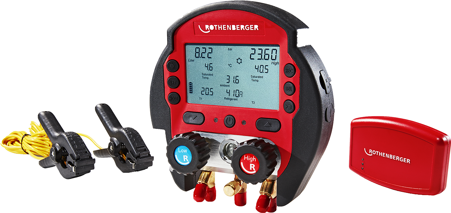 DIGITAL MANIFOLD ROTHENBERGER ROCOOL 600 2 K + DATA BOX