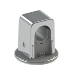 PIPE CLIP 1-PIPE FALUPLAST 10/12/15mm CHROME GLUE 14655