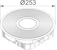 hager Floor box al d= 242 hb black groove