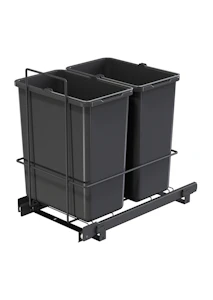 lanka & muovi Waste sorting drawer lm 2 bins 62/2 anthracite