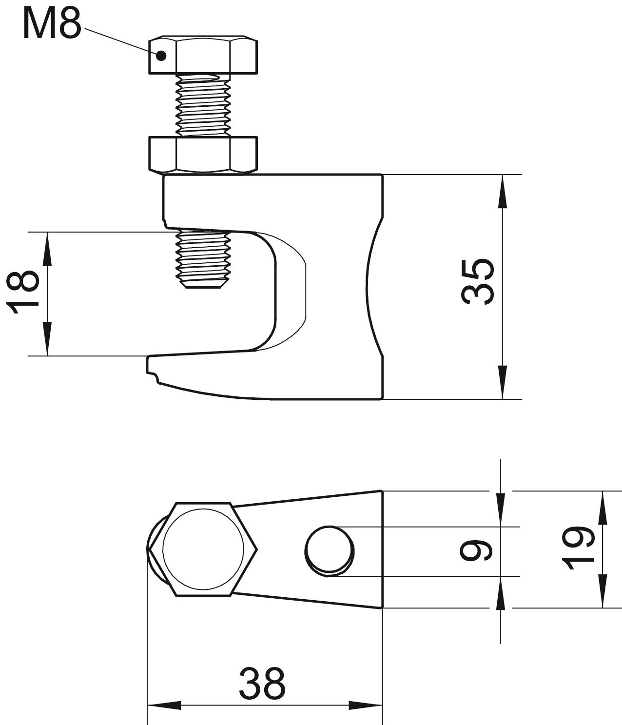 obo bettermann Balkfäste obo fl 1 9mm 50st