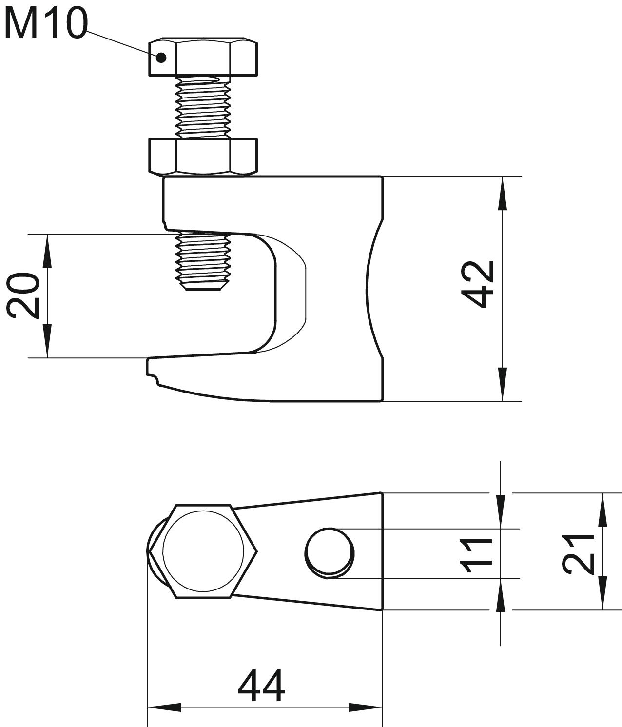 obo bettermann Flange clamp fl 2