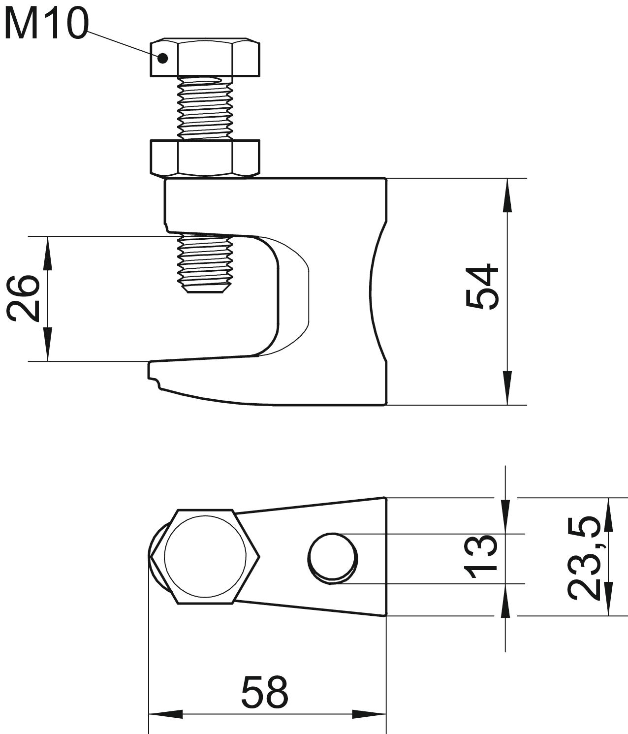 obo bettermann Flange clamp fl 3