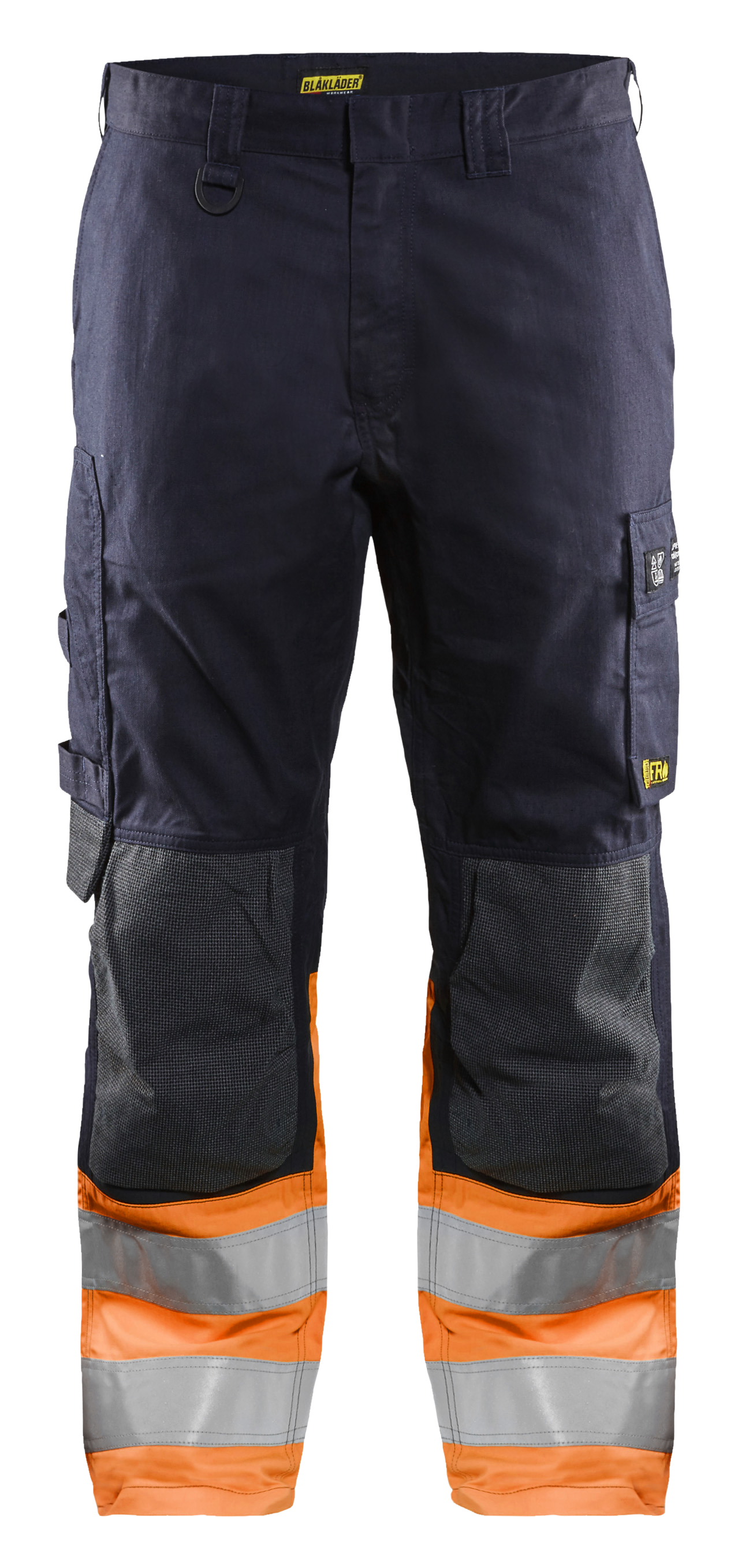 blåkläder Trousers blåkläder size d116 navy blue/orange
