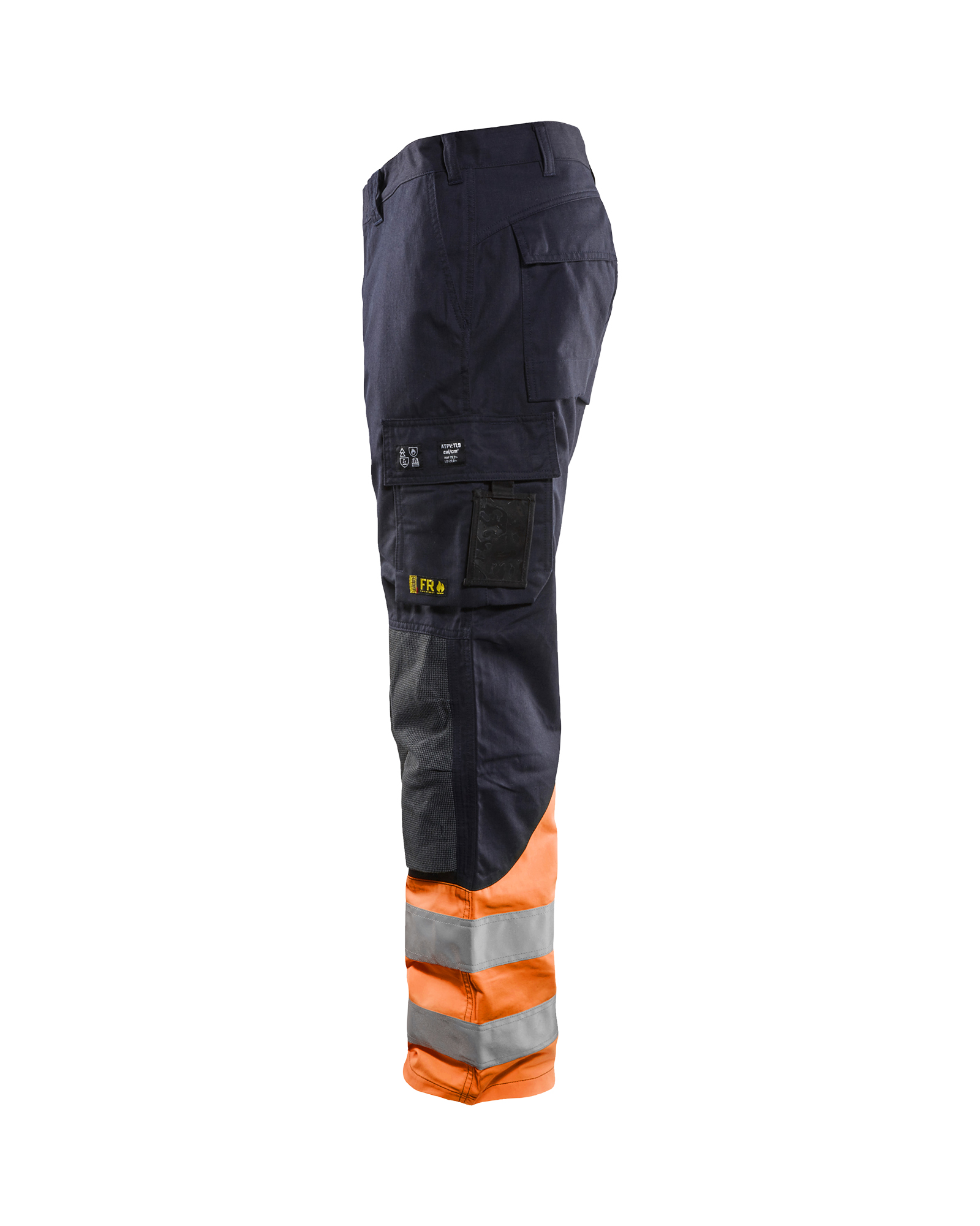 blåkläder Trousers blåkläder size d116 navy blue/orange