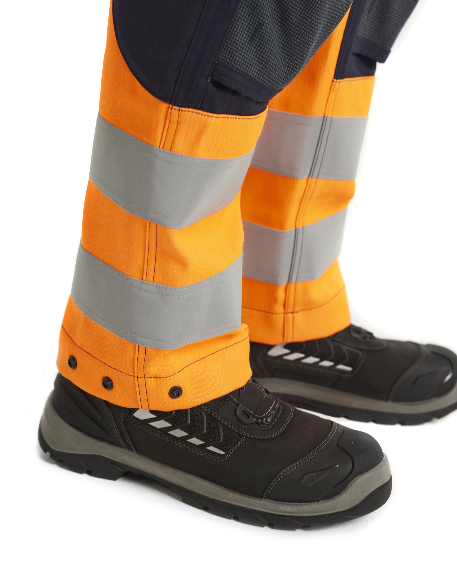 blåkläder Trousers blåkläder size d116 navy blue/orange