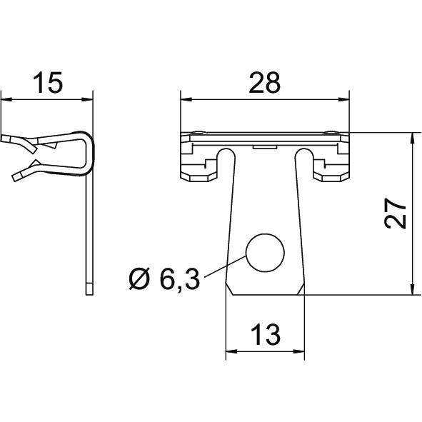 obo bettermann Beam fastener obo scvh 1,5-4, zl