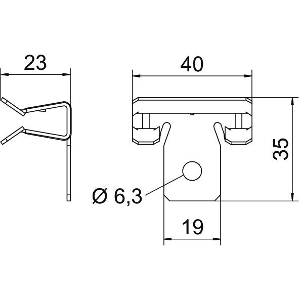 obo bettermann Beam fastener obo scvh 4-10, zl