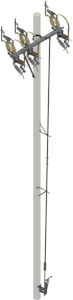 gevea Frånskiljare gdsg-6701/4128 stångmanö. ventilavledare 24kv