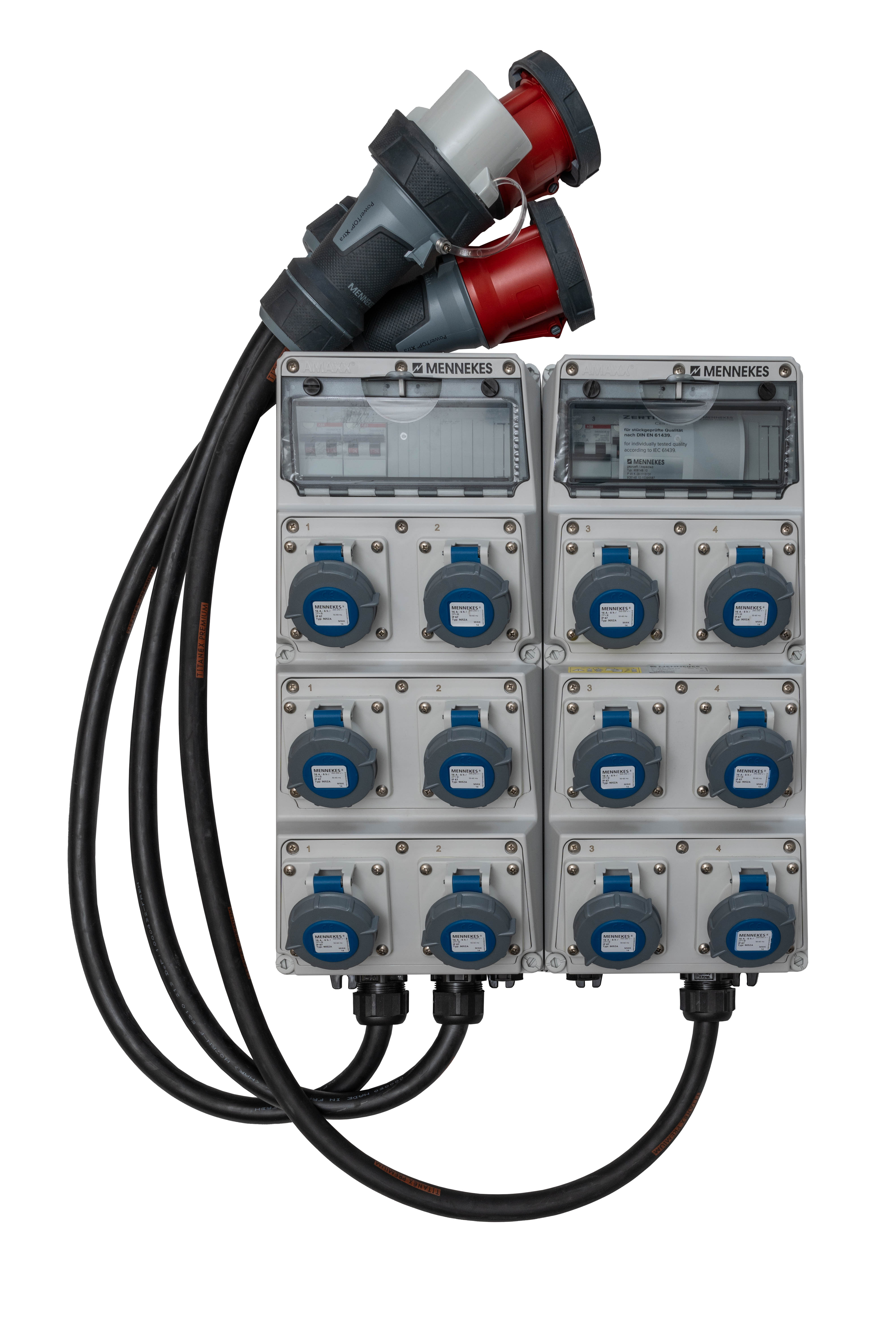 Uttaksentral 12CEE230V2CEE63A400V63AIP67