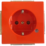 IMPRESSIVO® INNFELT ENKEL STIKKONTAKT M/LED, RAL2004