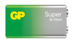 Batteri Super Alkaline 9V GP Super  9V/6LF22 1-pakk