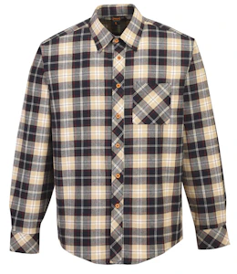 prof Shirt navy/red/khaki checked xl