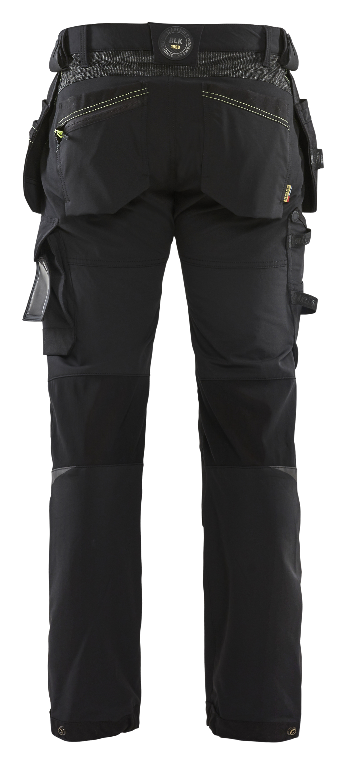 blåkläder Trousers blåkläder size c46 black/yellow
