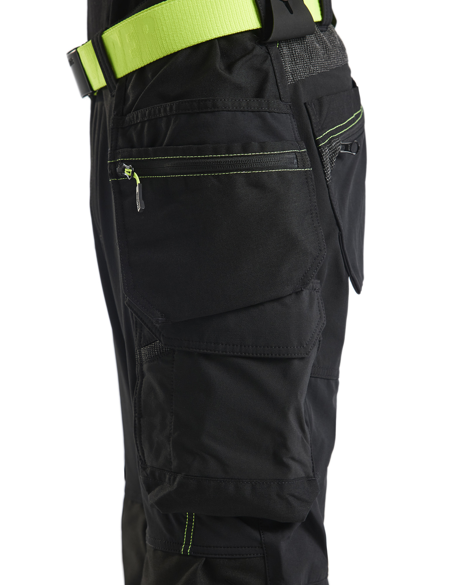 blåkläder Trousers blåkläder size c46 black/yellow