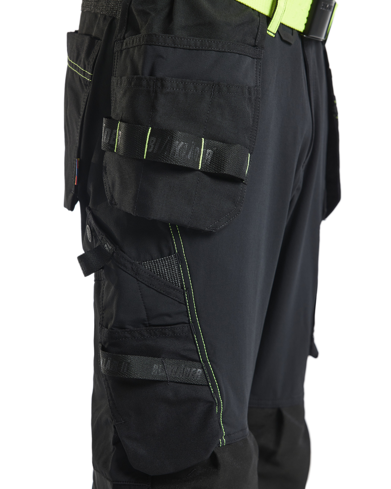 blåkläder Trousers blåkläder size c46 black/yellow