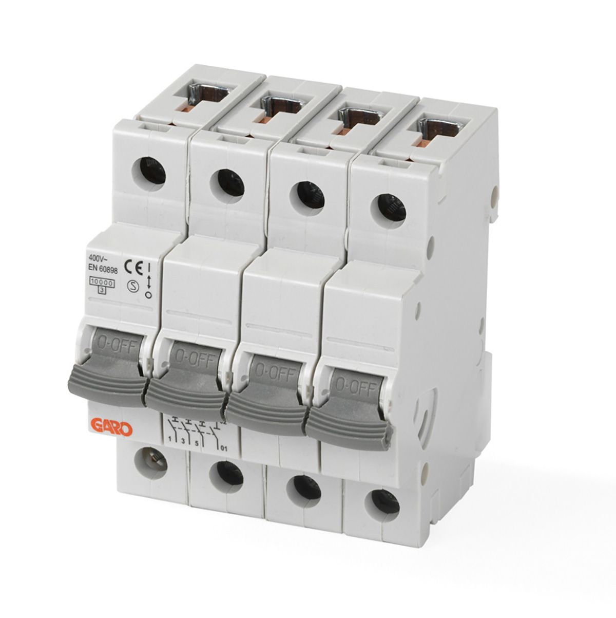 MINIBRYTARE GS C-KARAKTÄRISTIK 6A 10KA 4P