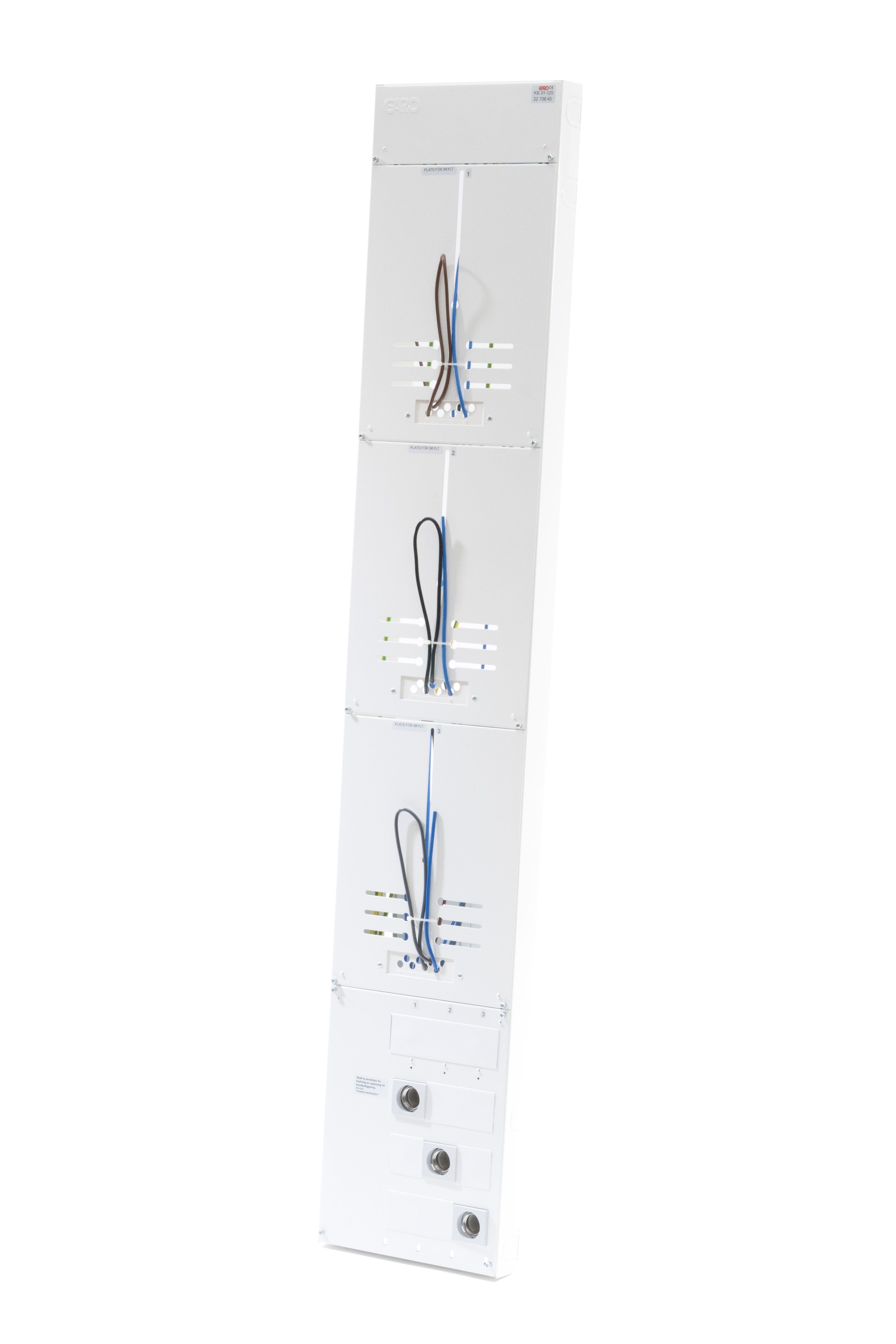 MÄTARBLOCK 3-PLATSER 1FAS 25A