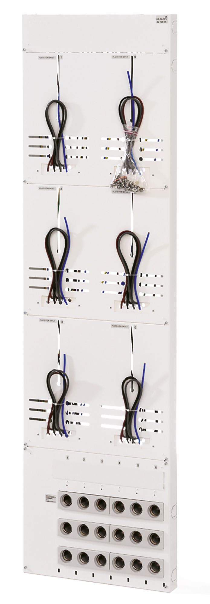 MÄTARBLOCK 6-PLATSER 3FAS 25A.