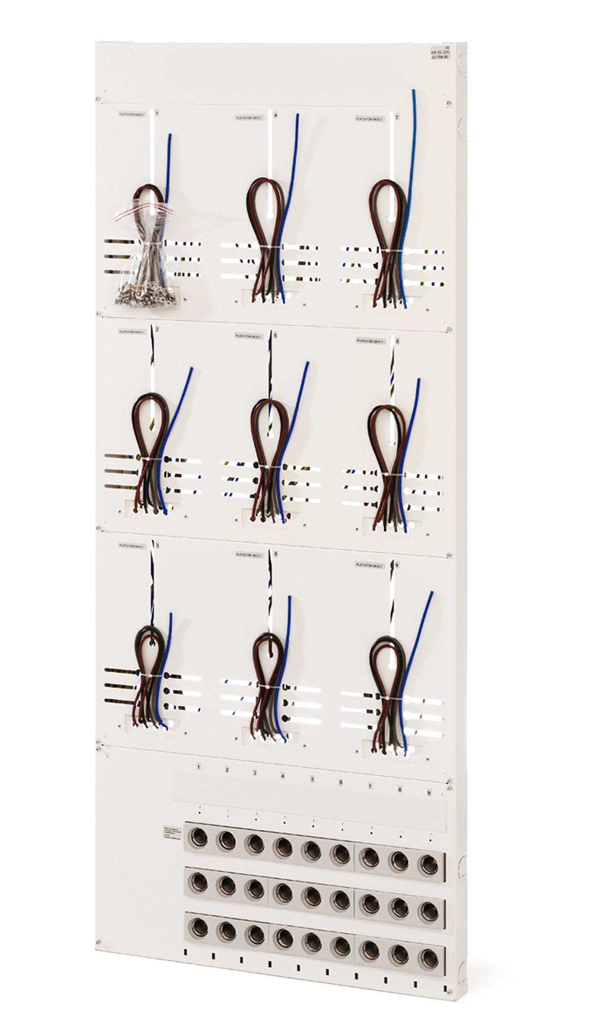 MÄTARBLOCK 9-PLATSER 3FAS 25A.
