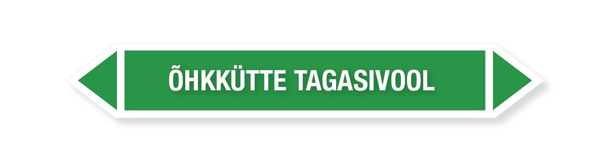 KLEEBIS ÕHKKÜTTE TAGASIVOOL 16tk