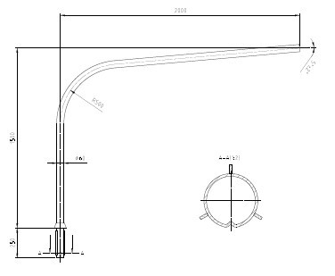 SAFETY POLE ARM SAFETYPOLE 1X2,0M ÖVERDEL