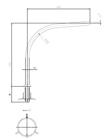 SAFETY POLE 1X1,0M ÖVERDEL .