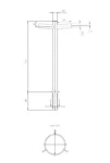 SAFETY POLE ARM SHORT DOUBLE BRACKET ARM 0.2M