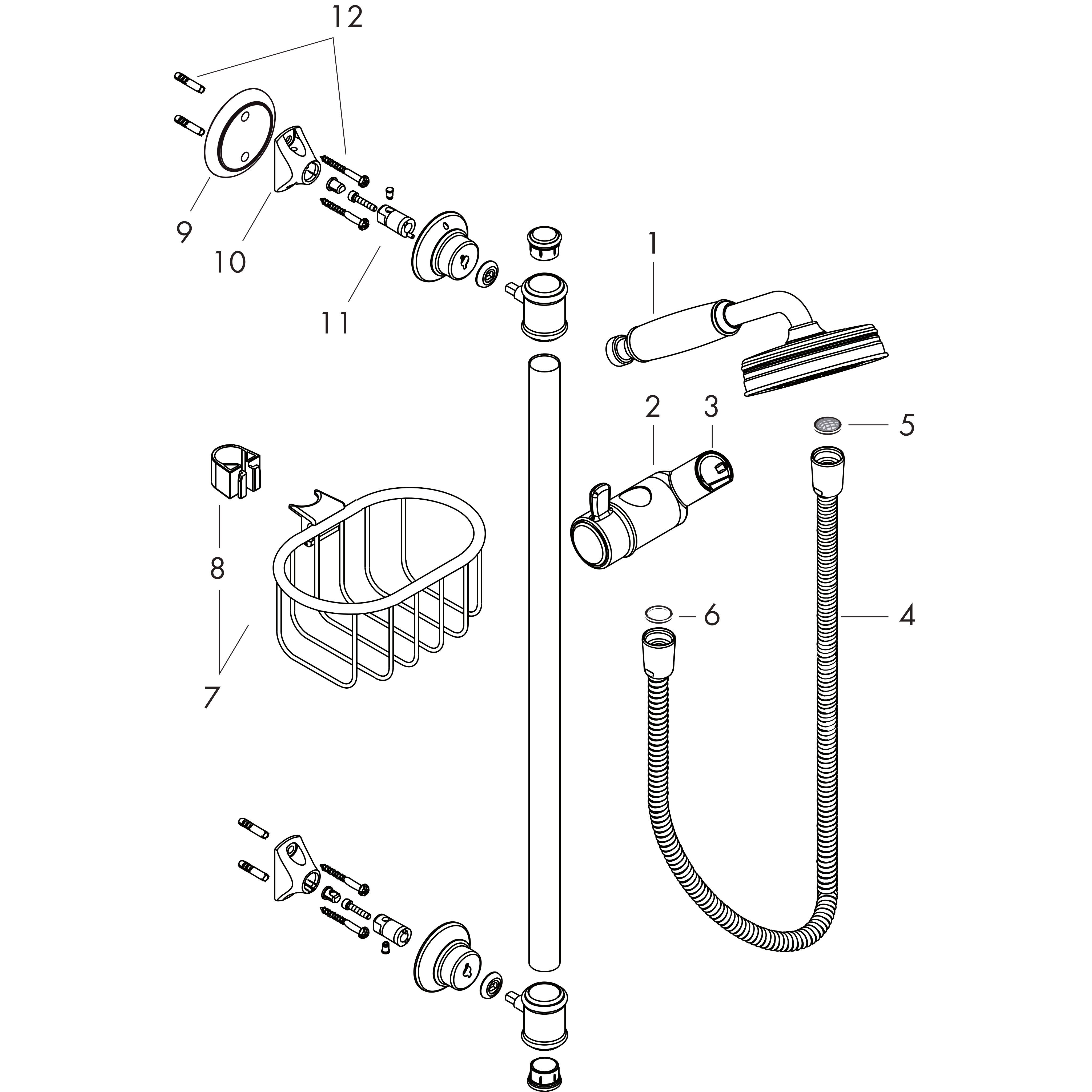 axor Shower set hansgrohe 27982000 axor montreux