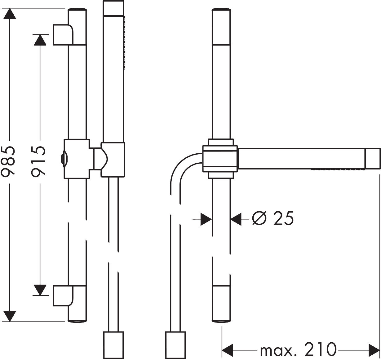 axor Duschset hansgrohe hansgrohe 27980000/axor starck