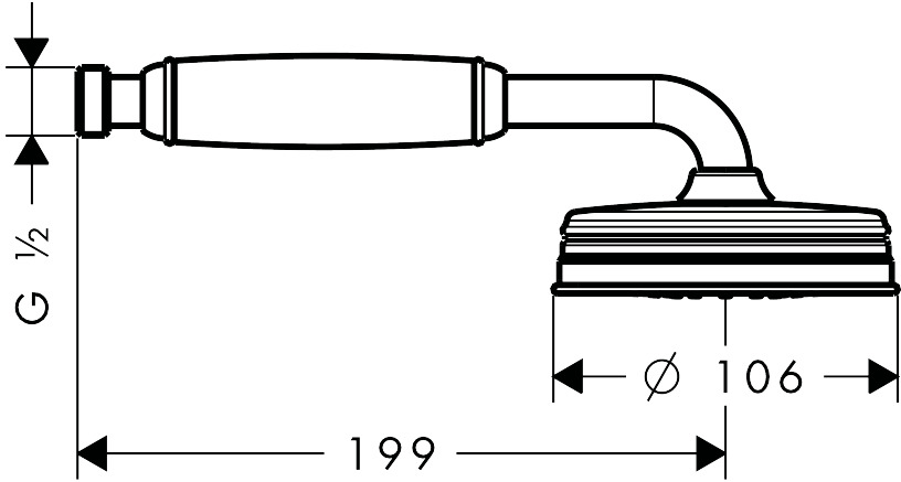 axor Käsisuihku hansgrohe 16320000 montreux