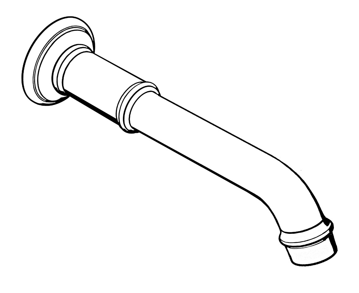 axor Utloppspip hansgrohe 16541000 montreux krom
