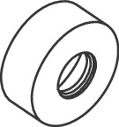 hansgrohe Peitelaippa hansgrohe 96467670 68mm musta