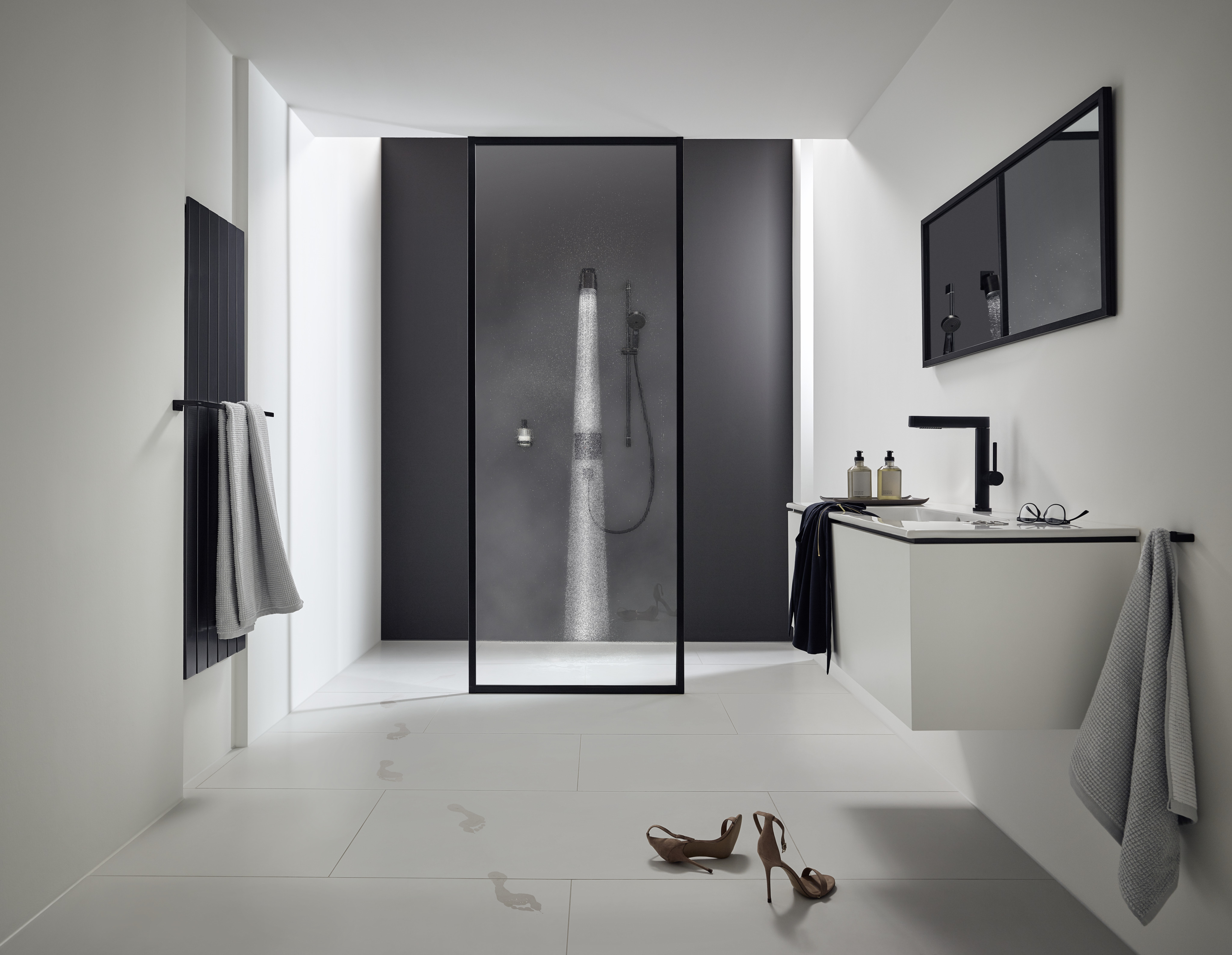 hansgrohe Overhead shower hansgrohe pulsify 105 1jet m.black