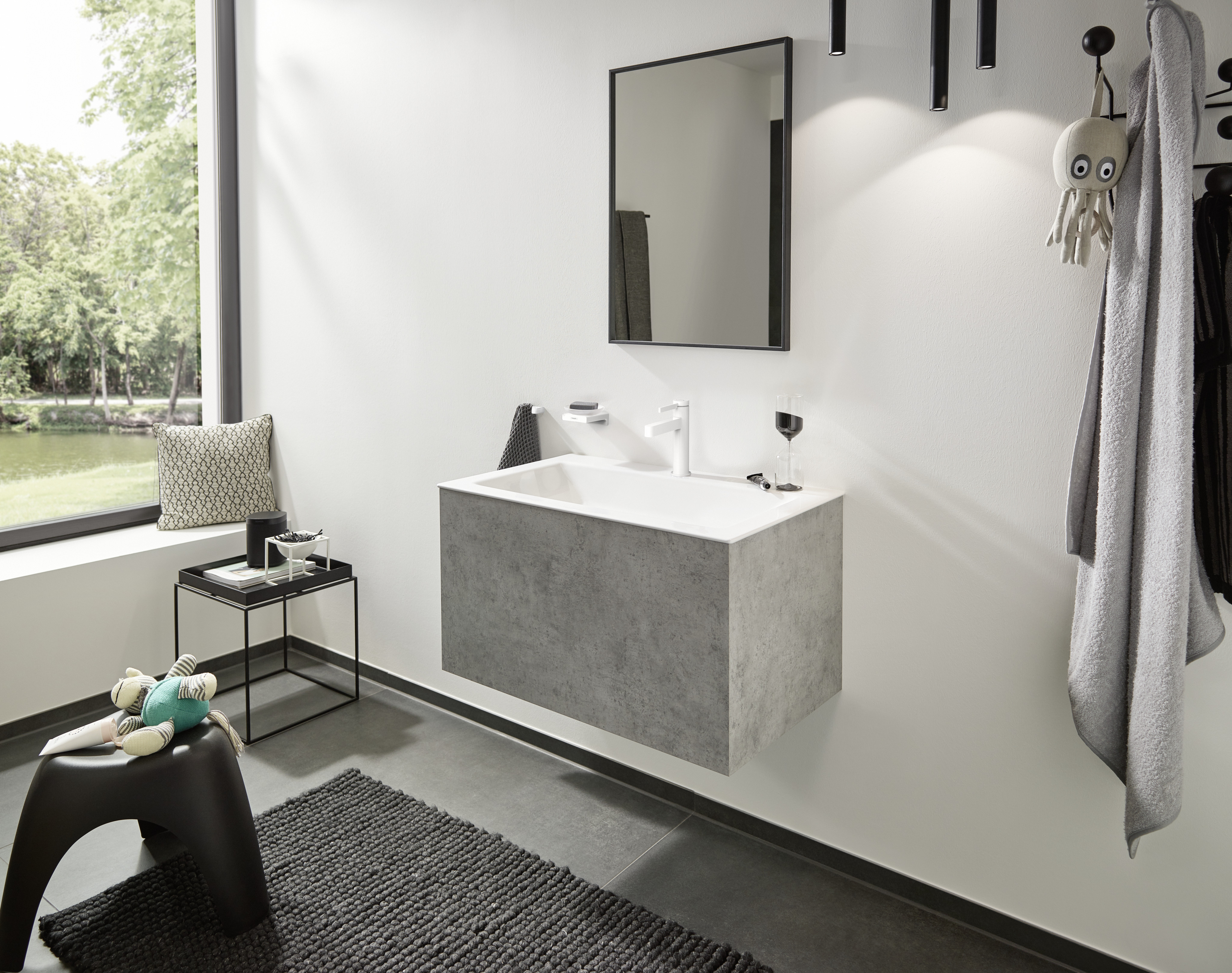 hansgrohe Tvättställsblandare hansgrohe 76010700 finoris 100 pushwhite