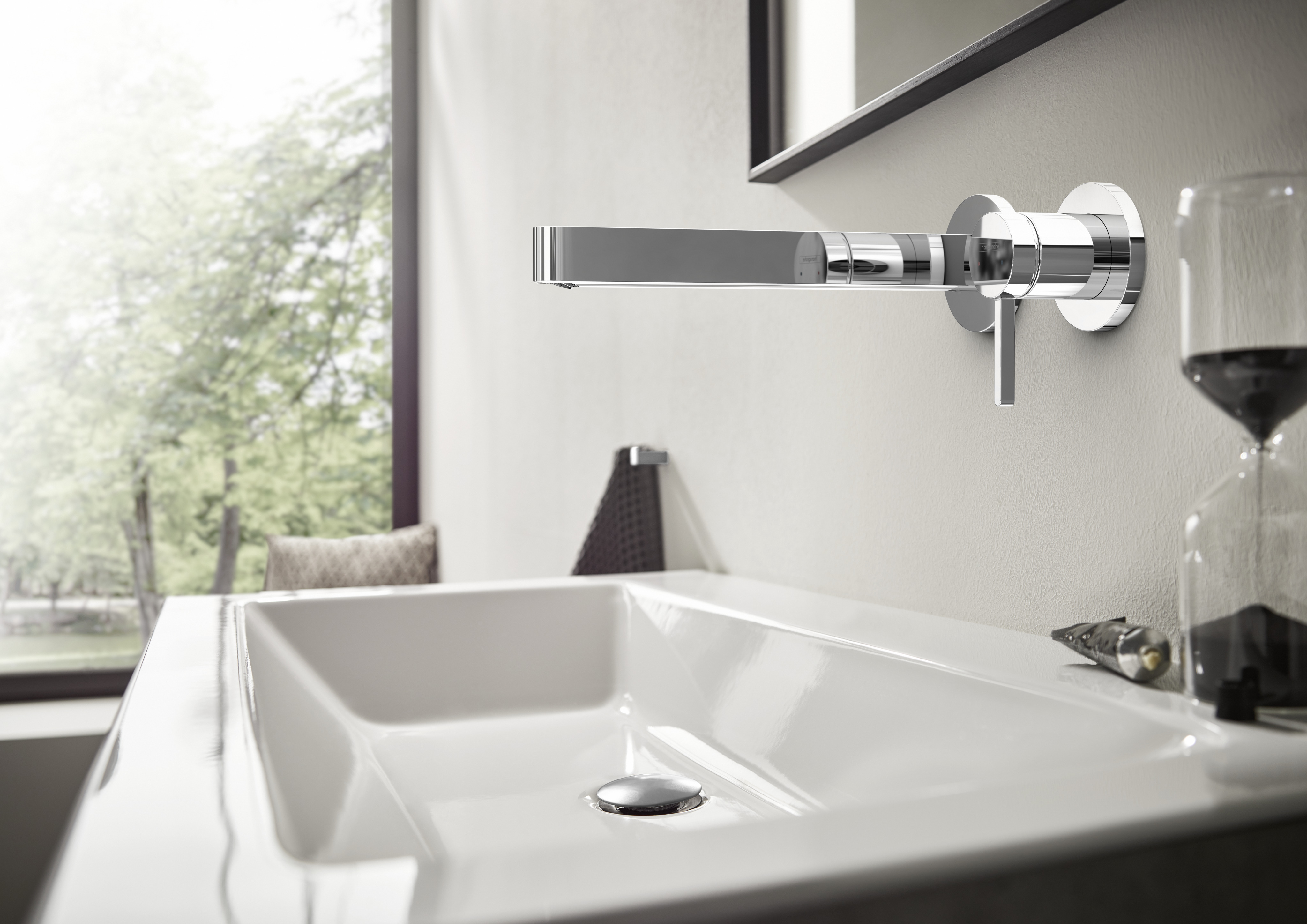 hansgrohe Conc.inst.wall basin mixer hg finoris 22,8cm chrom