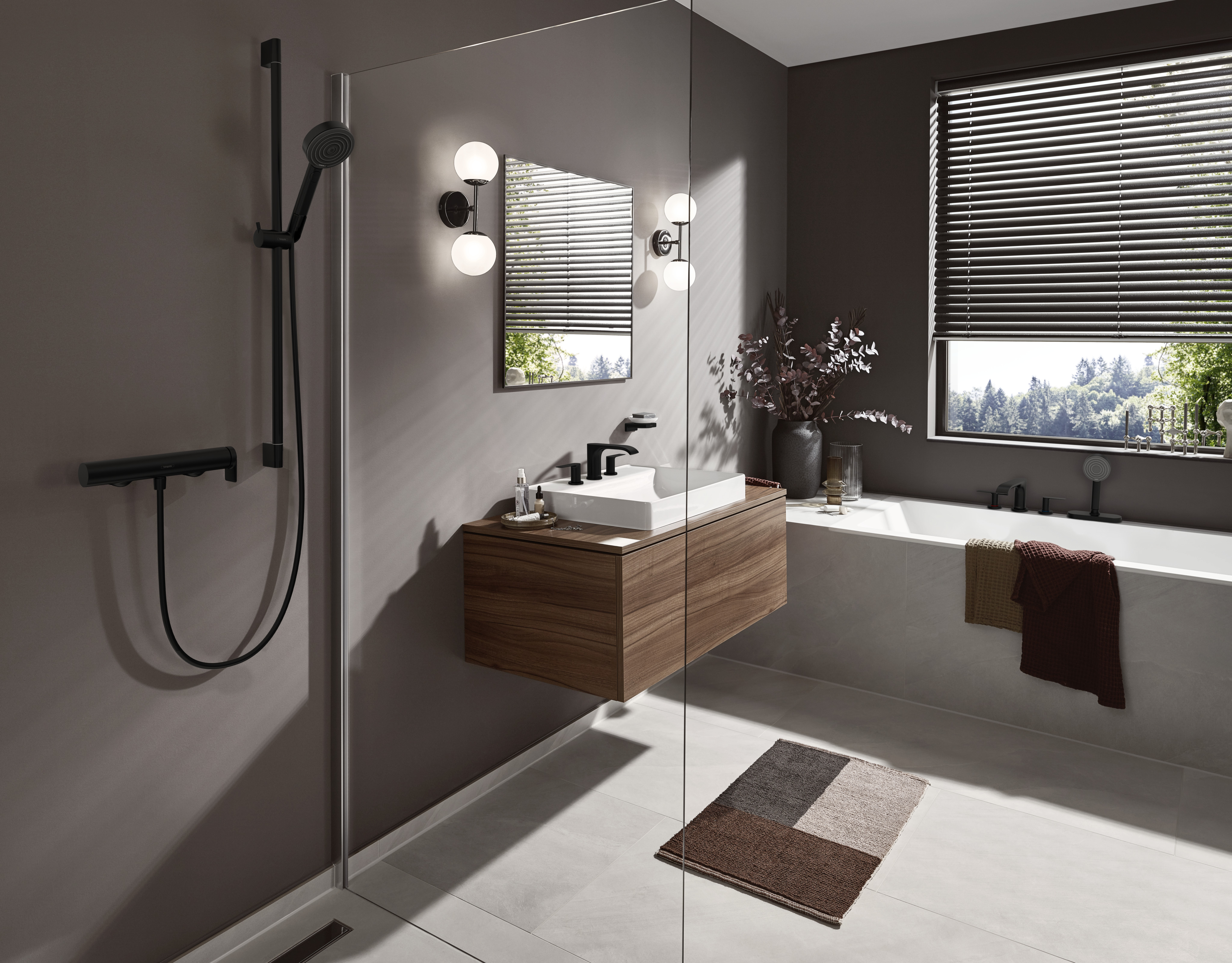 hansgrohe Käsisuihku hansgrohe 24100670 pulsify 3jet musta