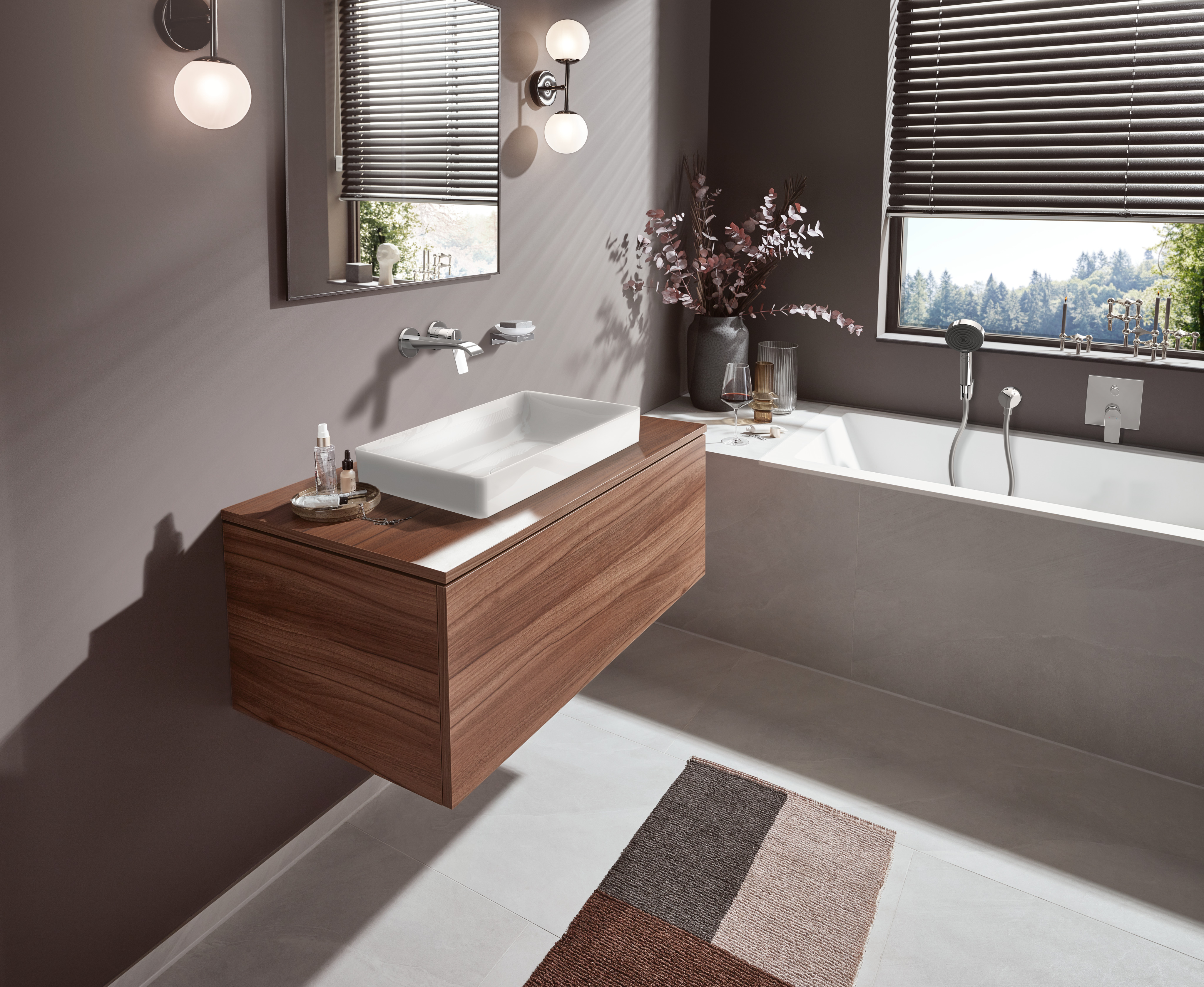 hansgrohe Inbygnad väggblandare hg vivenis 19,2cm krom