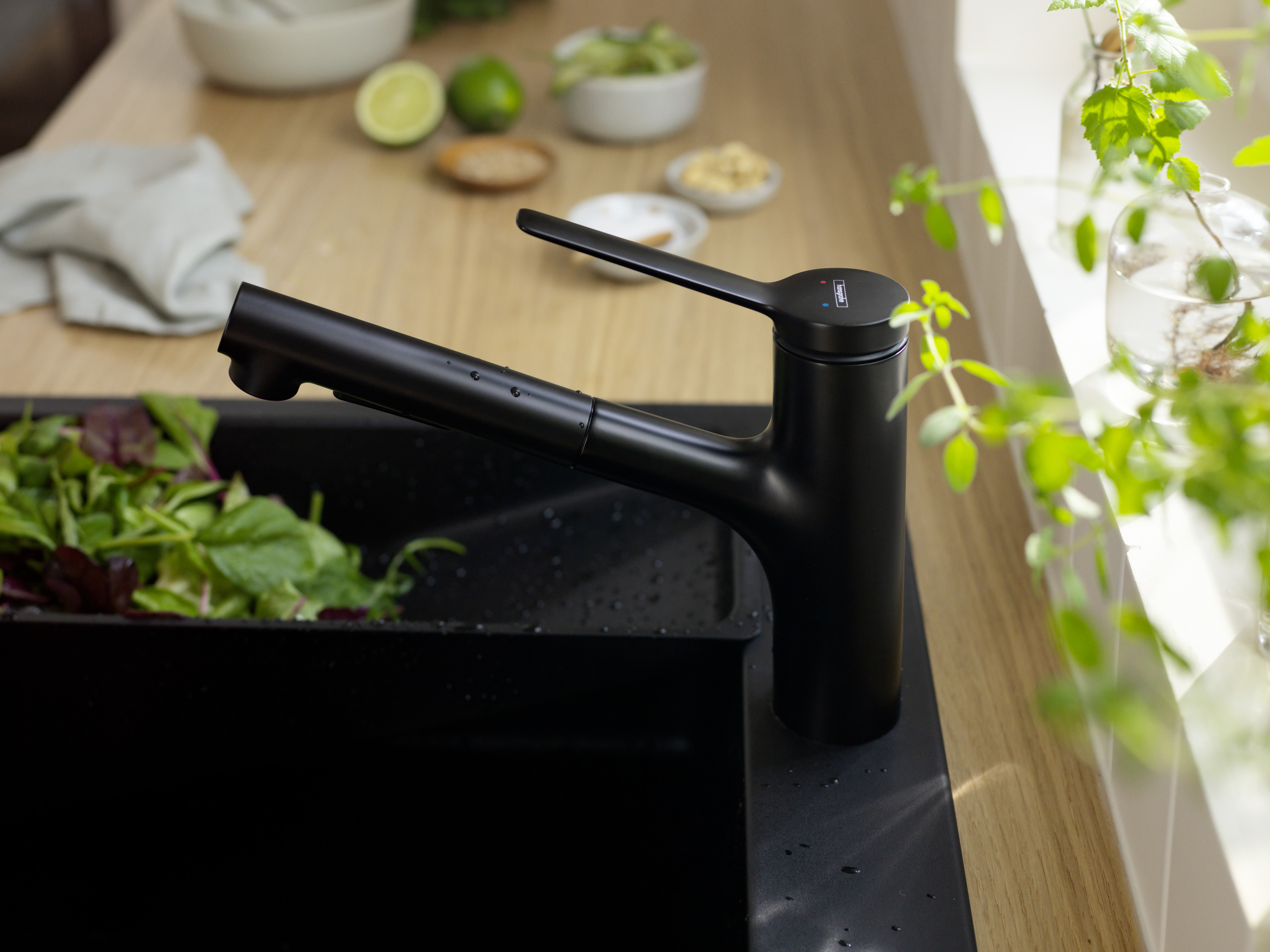hansgrohe Kitchen mixer hansgrohe 74820670 zesis 150 2jet black