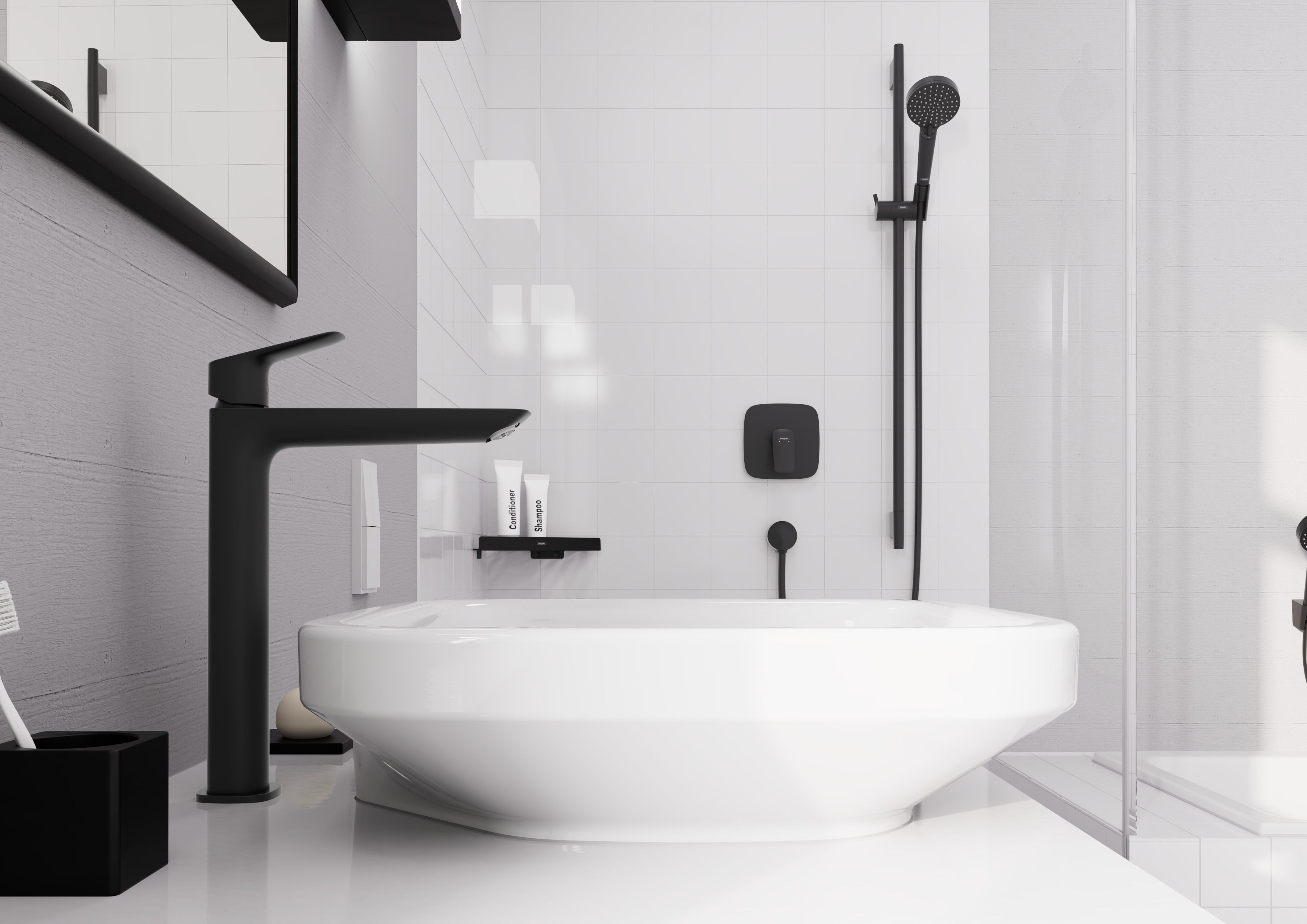 hansgrohe Shower set hansgrohe vernis shape vario 650 m.bl