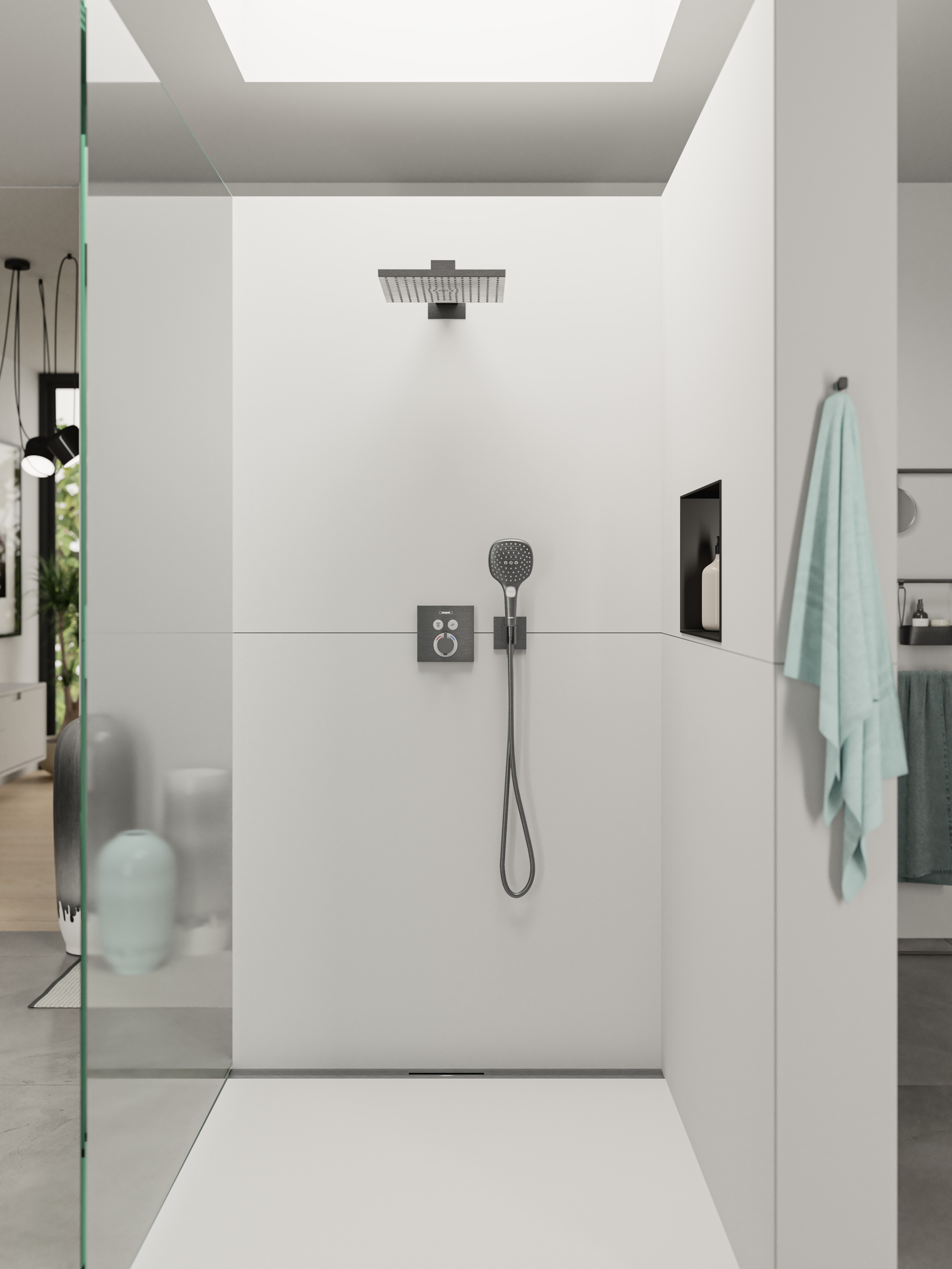 hansgrohe Seinäliitin hansgrohe 26889340 fixfit e musta
