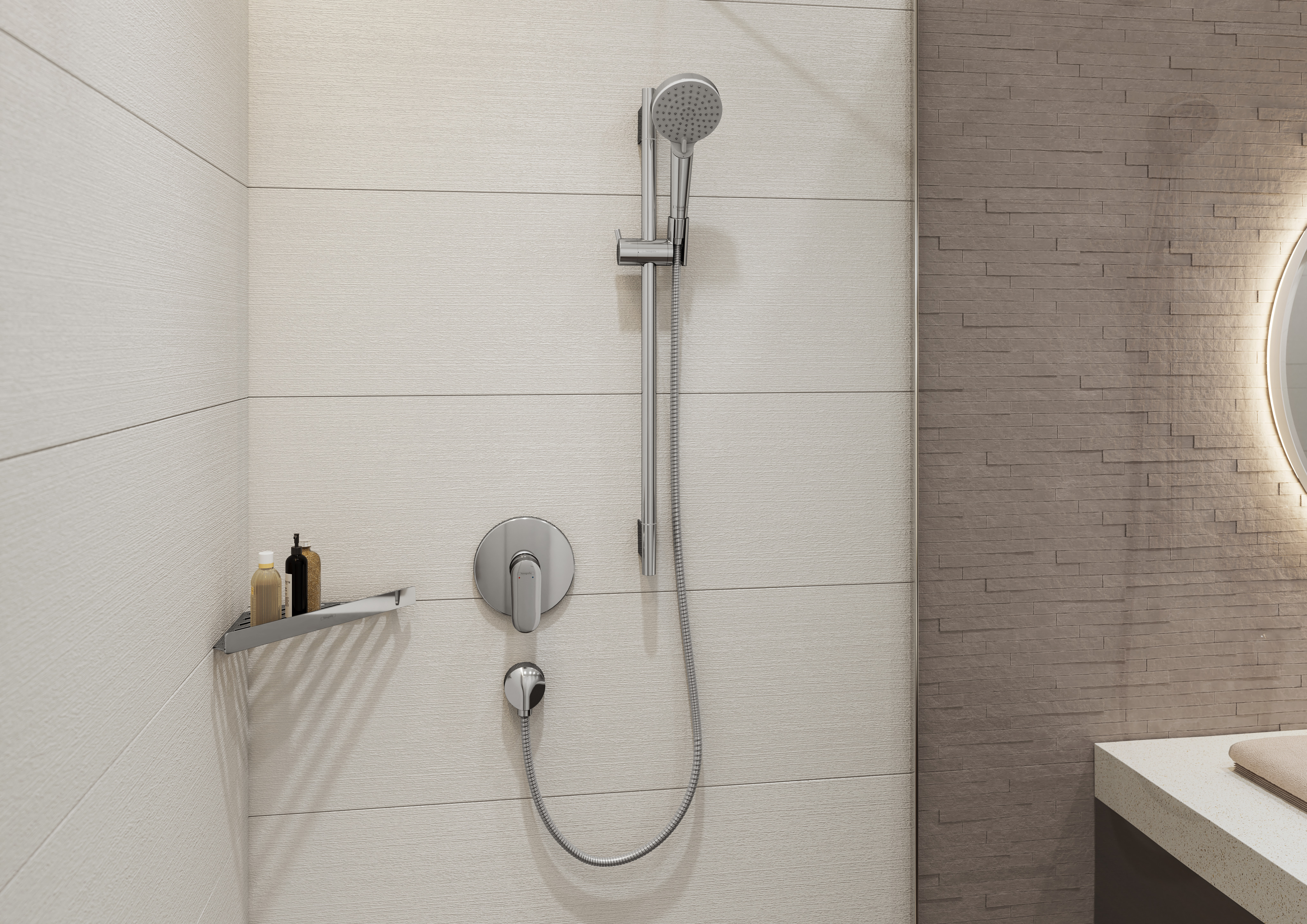 hansgrohe Wall outlet hansgrohe 27454000 fix fit
