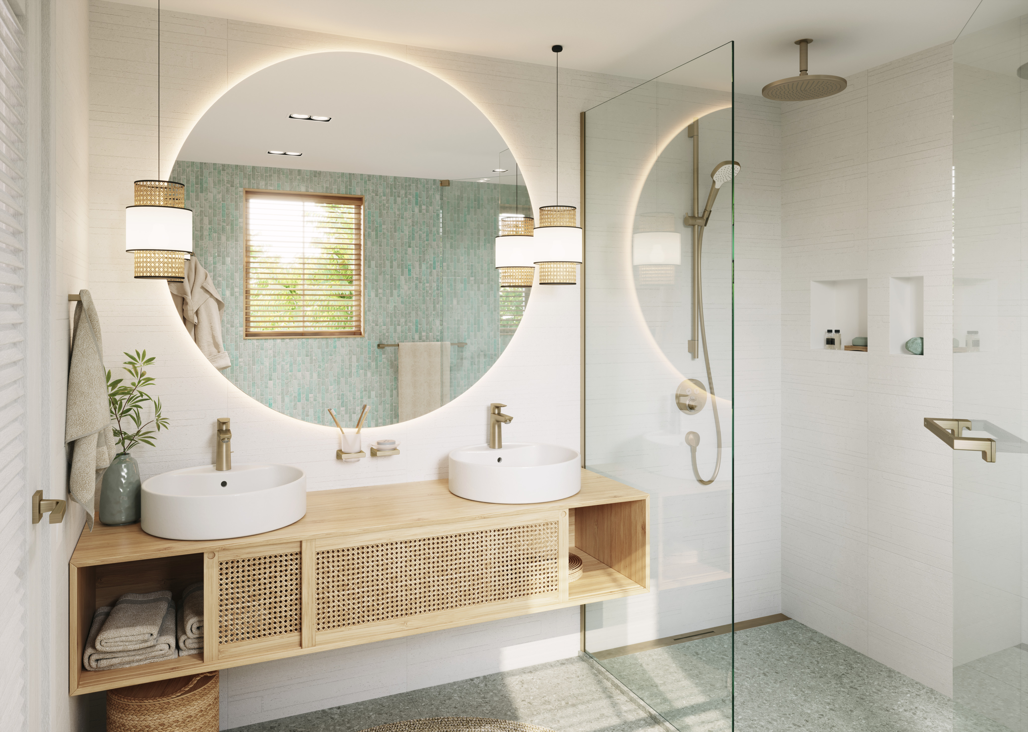 hansgrohe Hand shower hansgrohe 26814140 croma e 1jet pronssi
