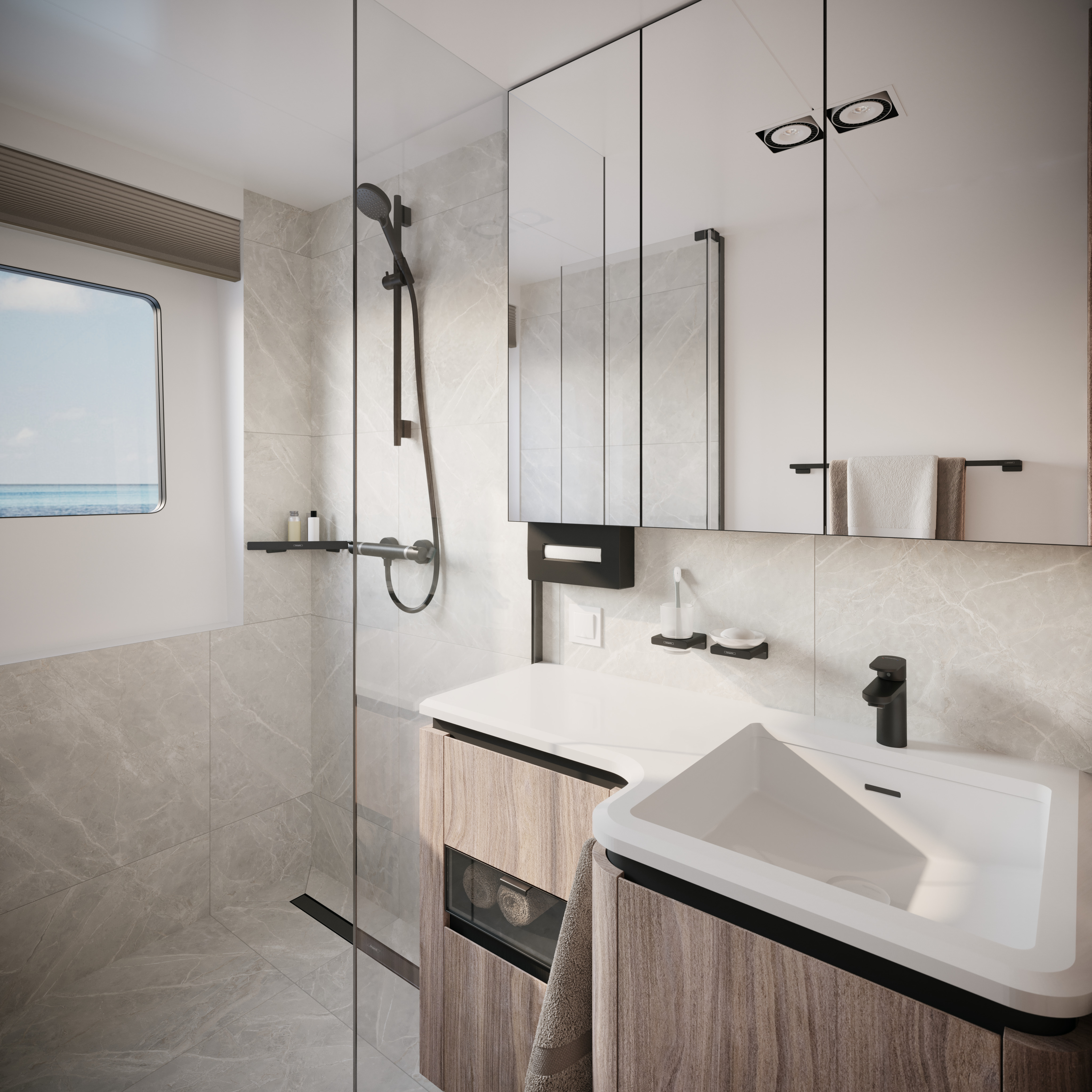 hansgrohe Shower set hansgrohe vernis shape vario 650 eco bl