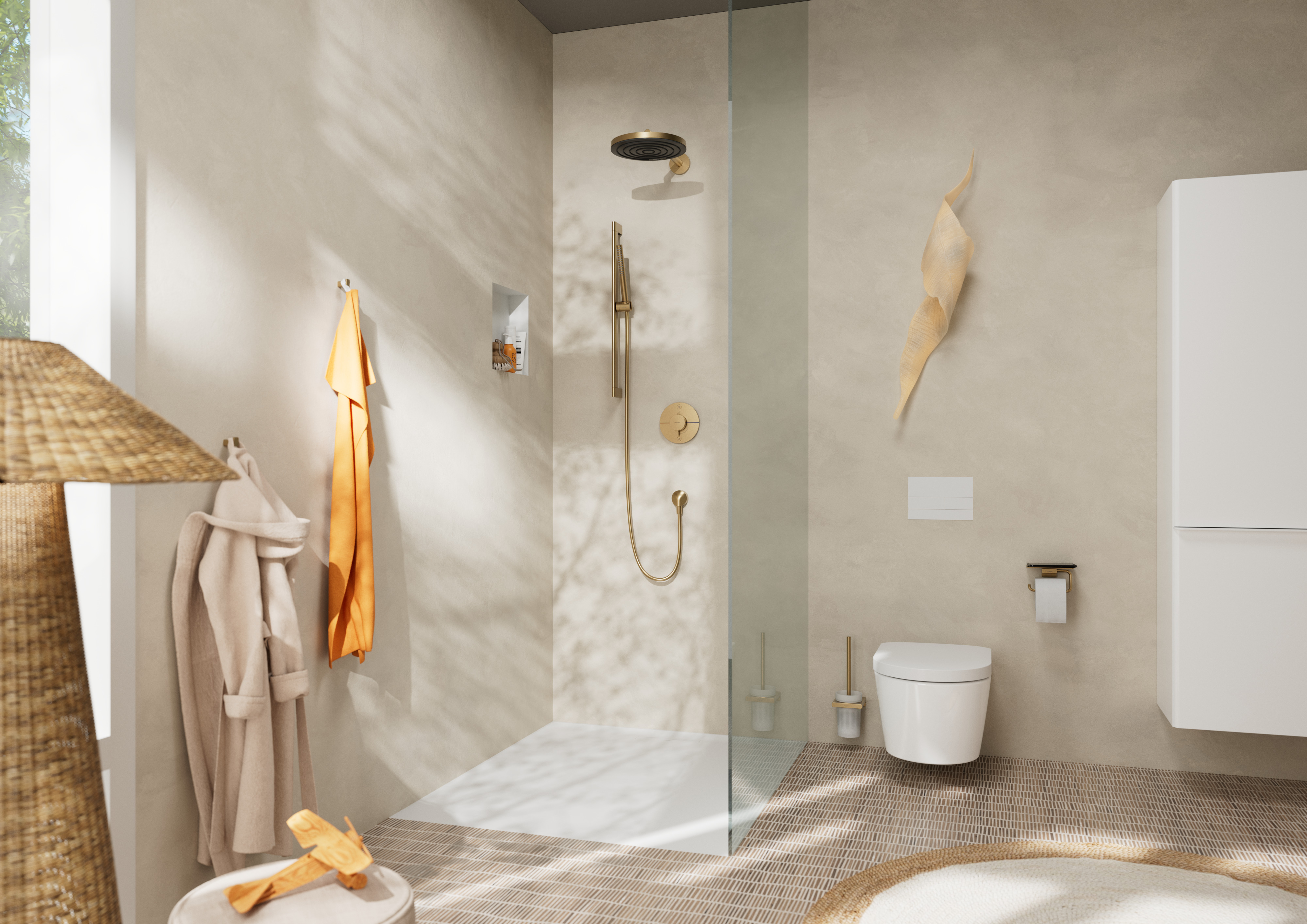 hansgrohe Wallbar hansgrohe 24402140 unica pronssi