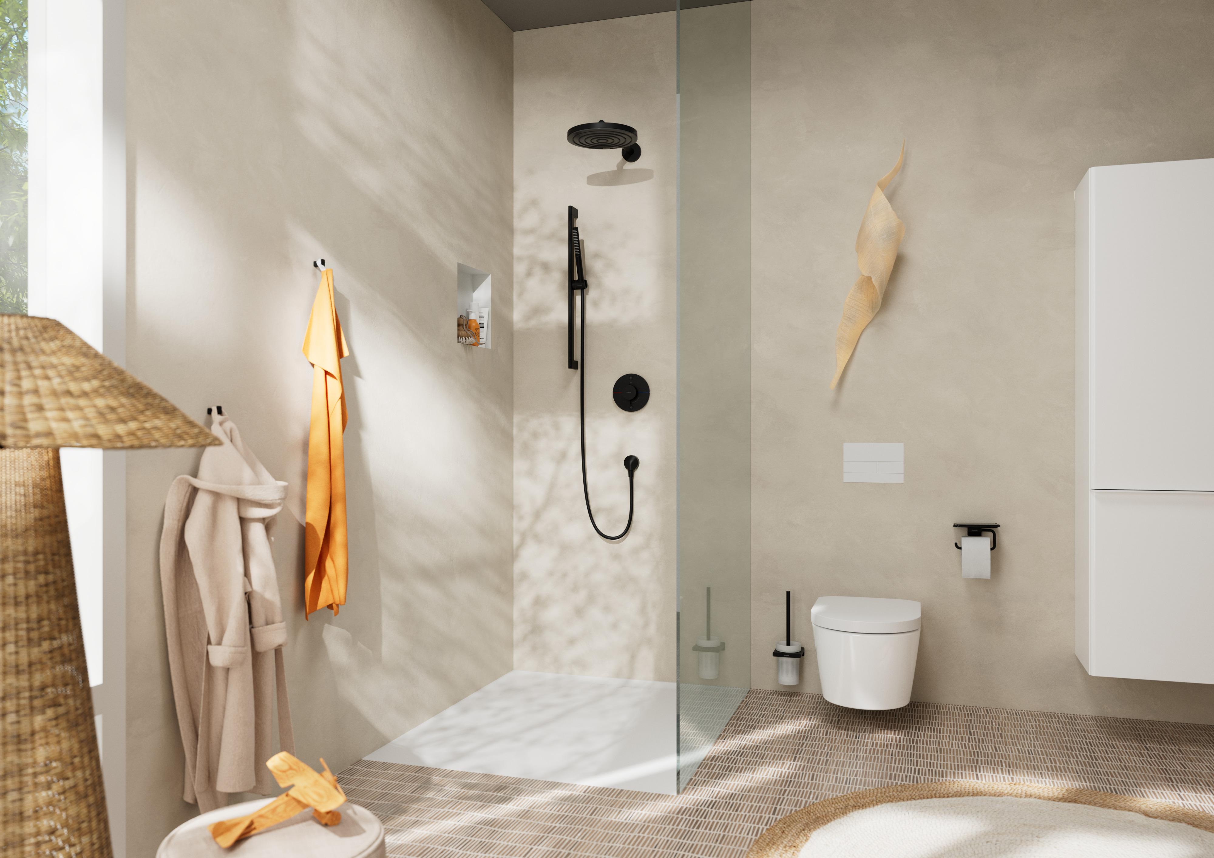 hansgrohe Overhead shower hansgrohe pulsify 260 1jet ecosmart m.bl