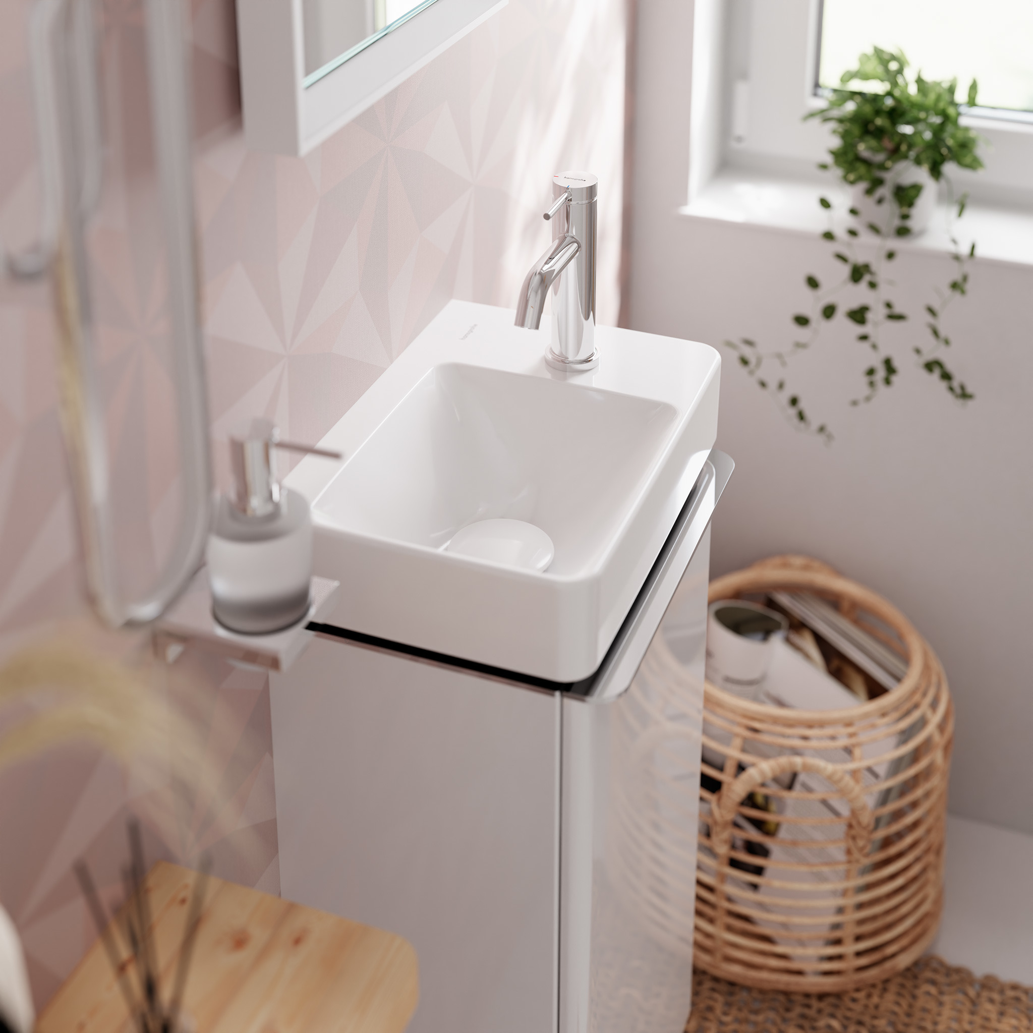 hansgrohe Basin mixer hansgrohe 73305000 tecturis s 80 chrome
